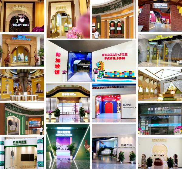 中國—東盟特色商品匯聚中心展館一覽。 中新物流園供圖